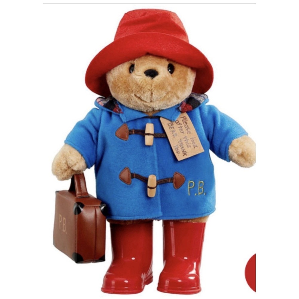 Paddington Bear Large Soft Toy with Boots & Case